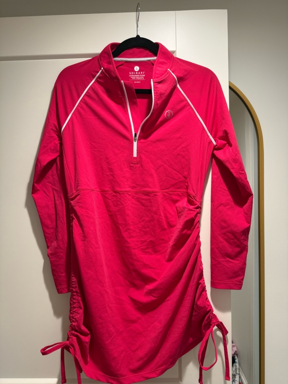 Solbari Women's Hot Pink Long Sleeve Swim Coverup